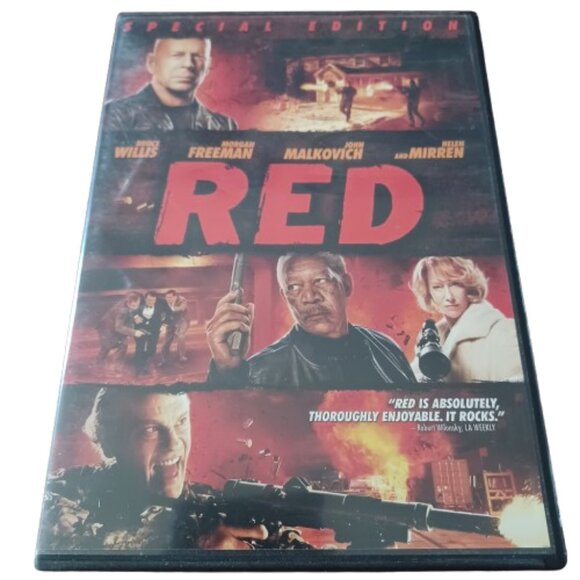 RED DVD Film Movie Bruce Willis Morgan Freeman Special Edition Action Disc - Picture 1 of 3